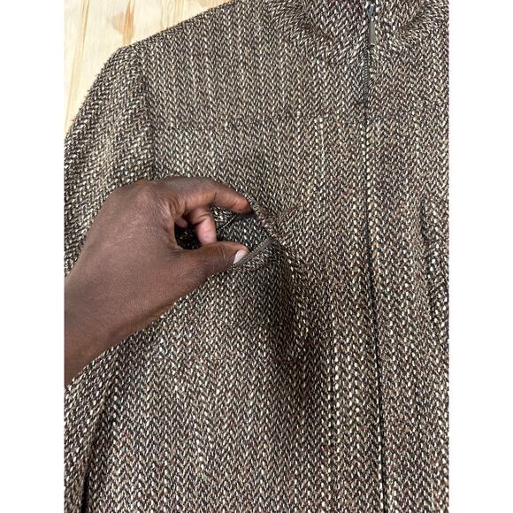 Lafayette 148 New York Wool Blend Tweed Zip Front Jacket Size 6 Luxury Outerwear - Picture 4 of 12
